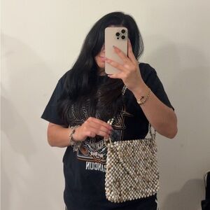 Rachel ashwell marbled beaded shoulder